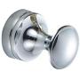 LIOOBO Brass Wall Hook Decorative Robe Coat Hook Bathroom Towel Hanger Closet Clothes Hat Hanging Rack for Kitchen Home (Silver)