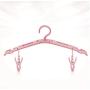 10PC Color Random Clothes Hanger Skid-Proof Portable Folding Space Saving Drying Multifunctional Nordic Style with Clip Bathroom Travel Stable