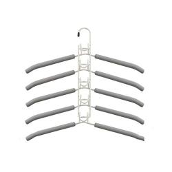 WZP Space-Saving Hanger Multi-Layer Hanger,Wardrobe Storage Artifact Magic Home Drying Rack Easy to Clean/White/As Shown