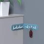 6 Hooks Wall Mounted Clothes Hats Hanger Portable Bathroom Accessory Towel Rack Holder Well Made Easy to Use - Light Pink