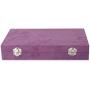 Shop LC Delivering Joy Purple Velvet Trinket Jewelry Organizer Boxes Storage with Scratch and Anti Tarnish Protection Lining Shop LC Delivering Joy Purple Velvet Trinket Jewelry Organizer Boxes Storage with Scratch and Anti Tarnish Protection Lining