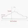 Jiede Premium Clothes Hangers Metal Suit Hanger for Closet Space Saving Made of Aluminum Alloy, 10 Pack, Silver