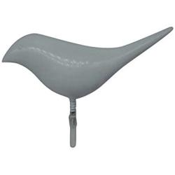 Creative 3D Bird Shape Coat Hat Clothes Hanger Wall Mounted Hook Home Decoration - White qsbai