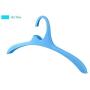 10pcs Random Color Strong Anti-Slip Plastic Hanger for Clothes,Arched Design