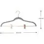 OnCloud-7 Grey Velvet Hangers with Clips 20 Pack, Non Slip Pants and Skirt Hangers with Rose Gold Hooks OnCloud-7 Grey Velvet Hangers with Clips 20 Pack, Non Slip Pants and Skirt Hangers with Rose Gold Hooks