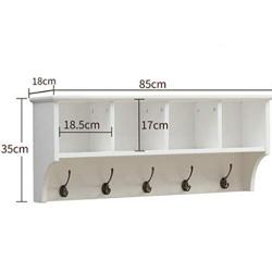 WZP Clothing Display Racks Coat Rack Partitions,Hangers Creative Bedroom Living Room Wall Lockers Grid Wall Mount/A/As Shown