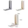 Self Adhesive Towel Clothes Hanger Hooks Rotating Space Saving Racks Foldable Sticky Wall Hanging Hook Gray