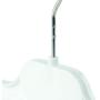 HANGERWORLD 10 White 15inch Plastic Coat Clothes Garment Pants Skirt Hangers Adjustable Clips