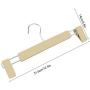 AUNMAS 5Pcs Pants Rack Trouser Hanger Clothes Rack with Clips for Household Use(1#)