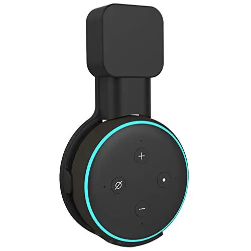 Carkio Replacement Outlet Wall Mount Hanger Holder Compatible with Echo Dot 3rd Gen,Built-in Cable Management,Suitable for Plug in Kitchen and Bedroom,Save Space(Black) Carkio Replacement Outlet Wall Mount Hanger Holder Compatible with Echo Dot 3rd Gen,Built-in Cable Management,Suitable for Plug in Kitchen and Bedroom,Save Space(Black)
