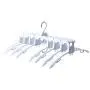 EvaroFly Multipurpose Portable Folding Hanger, Anti-skidding No Trace Storage Clothes Hanger, Save Space -White 2 Pcs