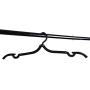 Timoo Travel Hanger, 24 pcs Heavy Duty Folding Hanger Plastic Clothes Hangers for Travel & Home Use, Black