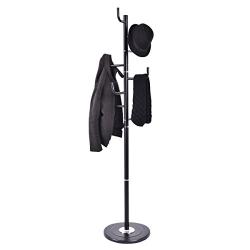 Coat Stand Tree Rack Hat Holder Entryway Hanger Umbrella Clothes With 8 Hooks 69 Inch