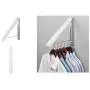 iDesign Brezio Wall Mount Metal Clothes Hanger Drying Rack for Laundry Room, Bathroom or Bedroom, 1.78" x 11.81" x 15.7", White iDesign Brezio Wall Mount Metal Clothes Hanger Drying Rack for Laundry Room, Bathroom or Bedroom, 1.78" x 11.81" x 15.7", White