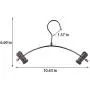 Echaprey 10PCS Iron Children Clothes Hangers Retro Kids Hangers with Clips for Pants Underwear