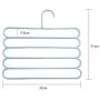 Pants Hangers Holders Multifunction Trousers Hanger Storage Rack Clothes Hanger Tie Scarfs Belt Towel Non-Slip Magic Hanger 5PC Random Color
