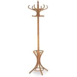 AQ-FURNITURE Coat and Hat Wooden Rack Antique Style with Umbrella Stand Hanger with 12 Hooks Floor Peg Hanger for Clothes Coat and Hat Rack Stand