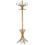 AQ-FURNITURE Coat and Hat Wooden Rack Antique Style with Umbrella Stand Hanger with 12 Hooks Floor Peg Hanger for Clothes Coat and Hat Rack Stand