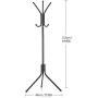 Festnight Standing Coat Hanger Tree Coat Rack Hanger Holder Stand Hallstand Hat Tree Hat Rack Hat Non-Toxic Coat Stand for Clothes Scarves Handbags Umbrella