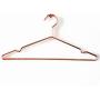 10pcs Multipurpose Dry Cleaning Brass Elegant Rose Gold Clothes Hanger, Wire Copper Coat Hanger Antiskid