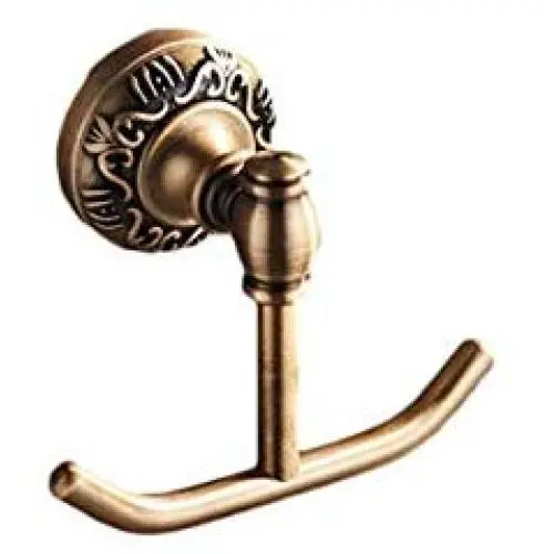 DRON TOOON Antique Brass Bathroom Robe Towel Hook Wall Mounted Clothes Hanger DRON TOOON Antique Brass Bathroom Robe Towel Hook Wall Mounted Clothes Hanger