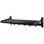 brightmaison Clothes Drying Rack Wall Mounted Folding Adjustable Collapsible - Ships Assembled (Black)