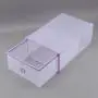 5 Pcs Clear Plastic Shoe Storage Boxes, Foldable Shoe Containers Double Plastic Purple DIY Shoe Drawers Home Storage