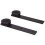 CCJH 6.6FT New Shape Hanger Heavy Duty Sturdy Sliding Barn Door Hardware Kit for Single Wood Door (Pre-drilled Hole‘s Spacer is 16 inch)
