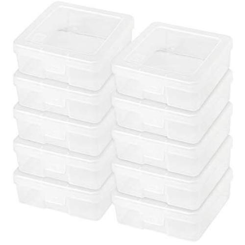 IRIS Small Modular Supply Case, 10 Pack, Clear