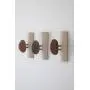 3 Pcs Stone Towel Hangers - Wood Coat Rack with Rocks. Clothes hanger. Rock towel hangers. Beach Stone Hook - Wall mounted coat rack.