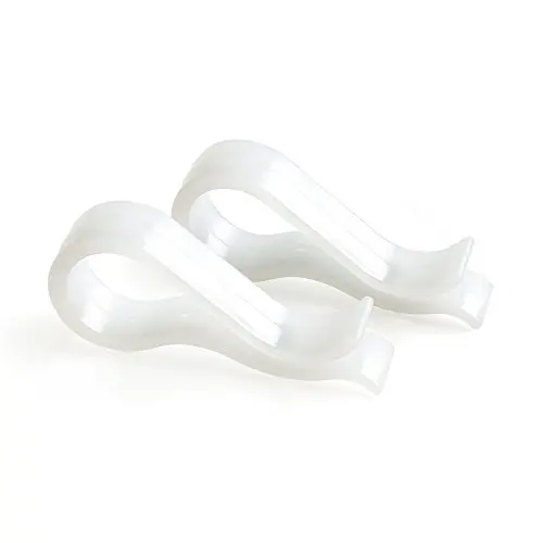 HANGERWORLD 80 White Space Saving Plastic Grips Hanger Clips for Pant Bar Coat Clothes Hangers HANGERWORLD 80 White Space Saving Plastic Grips Hanger Clips for Pant Bar Coat Clothes Hangers