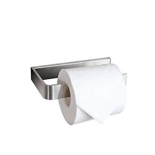CRW Toilet Paper Holder Brushed Nickle Bathroom Tissue Roll Hanger Stainless Steel Wall Mounted CRW Toilet Paper Holder Brushed Nickle Bathroom Tissue Roll Hanger Stainless Steel Wall Mounted