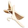 DNJKSA 10pcs Mini Wooden Clothes Hanger Doll Accessory Doll Clothes Coat Dress Organizer for Kids Craft Projects