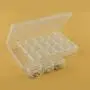 SUPVOX 2pcs 21 Compartments Boxes Shockproof Transparent Nail Art Jewelry Bead Container Empty Storage Boxes Case Holder Nail Art Organizer for Salon