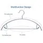 Nature Smile 10 Pack Non-Slip Suit Hanger,Coat Jacket Hangers,Sweater Hangers,PVC-Coating Metal Hangers for Pants,Shawls,Belts,Bras - Dimple & Crease Free T-Shirt Hangers,Silvery Grey Color