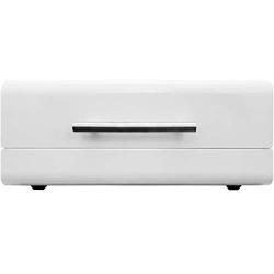 White Sleek Modern Bread Boxes For Kitchen Counter - Steel Bread Storage Bin By Cooler Kitchen