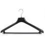 HANGERWORLD 5 Black 17.8inch Plastic Coat Clothes Garment Pant Skirt Bar Hangers 1.96inch Shoulder Support HANGERWORLD 5 Black 17.8inch Plastic Coat Clothes Garment Pant Skirt Bar Hangers 1.96inch Shoulder Support