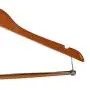 Pillowtex Wood Coat Clothes Closet Hanger w/Locking Bar - Set of 5 Cherry Finish Hangers Pillowtex Wood Coat Clothes Closet Hanger w/Locking Bar - Set of 5 Cherry Finish Hangers