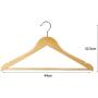 KYCPTNFJ 5 pcs Wooden Storage Trousers Coat Clothes Hanger Anti-Rust Wide Shoulder 360 Rotating Home Smooth Store for Suit Solid Wood