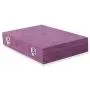 Shop LC Delivering Joy Purple Velvet Trinket Jewelry Organizer Boxes Storage with Scratch and Anti Tarnish Protection Lining