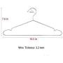 JUNING Wire Hangers, 50 Pack Stainless Steel Strong Metal Clothes Hangers-16.5 Inch, Silvery (Renewed)