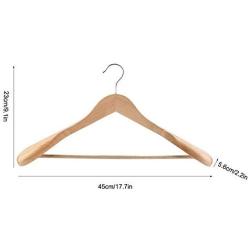 Yencoly Clothes Hangers, 6PCS Wooden Long Lasting Durable Clothes Hangers Drying Rack Home Hotel Racks for Clothes Wooden Clothes Hangers(A)