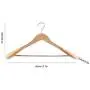 Yencoly Clothes Hangers, 6PCS Wooden Long Lasting Durable Clothes Hangers Drying Rack Home Hotel Racks for Clothes Wooden Clothes Hangers(A)