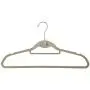 Cosway 50Pcs Heavy Duty Velvet Hangers Set with Stainless Steel Hooks Ultra Thin Non-slip Velvet Clothes Hangers Dress Hangers Suit Hangers(Grey)