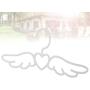 Cabilock Clothes Hanger Overstriking Wing Shape Plastic Hanger Scarf Tie Holder Space-Saving Closet Organizer Clothes Hanger (Kid Style White)