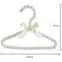 SAASNY Children Kids Pearl Beaded Bowknot Clothes Hangers with Trouser Bar Hangers,（Pack of 20） White Ideal for Home and Shops