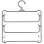 WAXT Hangers Pack of 4 Clothes Pants Hangers 5 Layers PP Pant Slack Hangers Closet Storage Organizer Gray Non-Slip Suit Hangers (Color : Gray, Size : 3335cm)