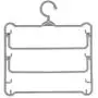 WAXT Hangers Pack of 4 Clothes Pants Hangers 5 Layers PP Pant Slack Hangers Closet Storage Organizer Gray Non-Slip Suit Hangers (Color : Gray, Size : 3335cm)