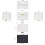 RR ROUND RICH DESIGN Jewelry Boxes - Multifunctional Portable Travel Jewelry Storage Case with 2 Drawers Top Mirror and Metal Lock - White RR ROUND RICH DESIGN Jewelry Boxes - Multifunctional Portable Travel Jewelry Storage Case with 2 Drawers Top Mirror and Metal Lock - White