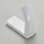 BigBig Home Bathroom Towel Hook, Elegant Full White Finish Shower Kitchen Heavy Duty Towel Rail Hooks Clothes Hanger Made of Brass Wall Mount